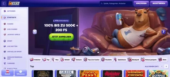 Offizielle Website von Spinbara Casino