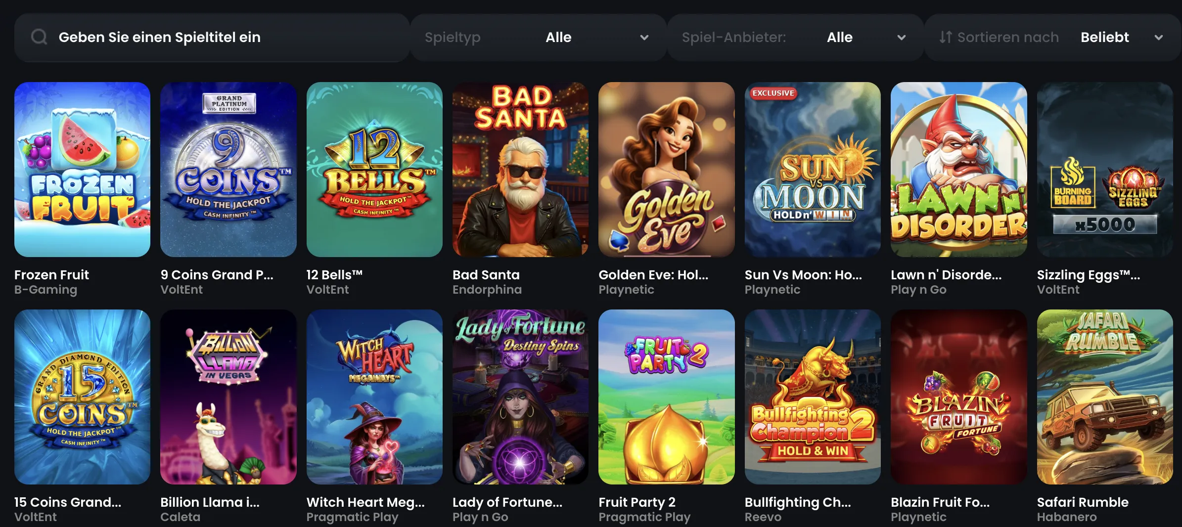 Wählen Sie aus einer Vielzahl von Spielautomaten im MonacoJack Casino