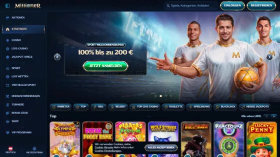 Offizielle Website von Millioner Casino