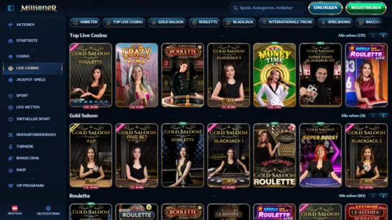 Millioner Live-Casino
