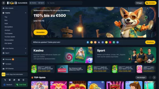 Offizielle Website von EgoGames Casino