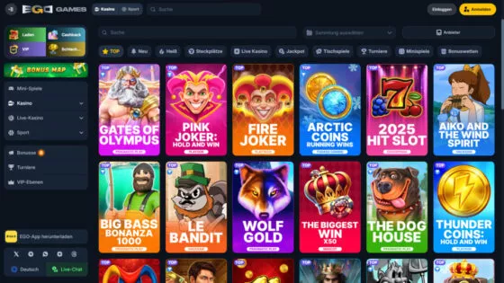 EgoGames Casino-Spielautomaten