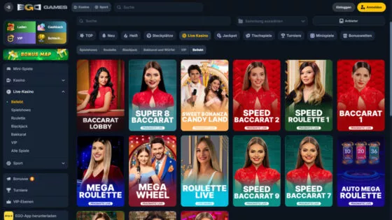 EgoGames Live-Casino