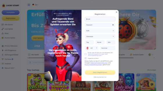 Lucky Start Anmeldung