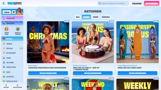 Onlyspins Casino-Aktionen
