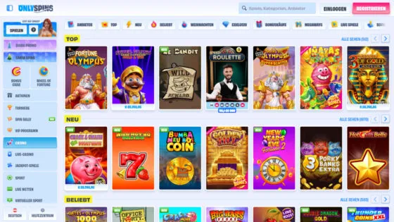 Onlyspins Casino-Spielautomaten