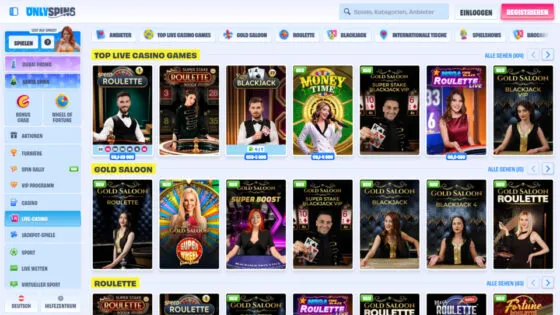 Onlyspins Live-Casino