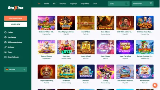 Staxino Casino-Spielautomaten