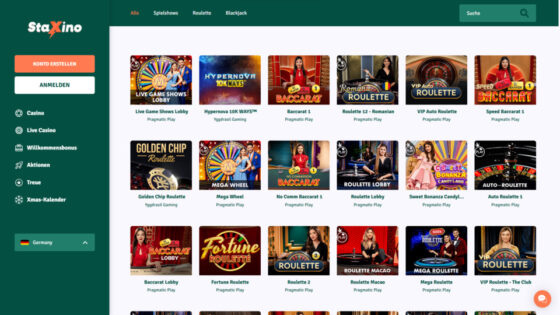 Staxino live