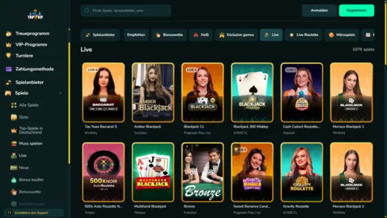 Trip2vip Live-Casino