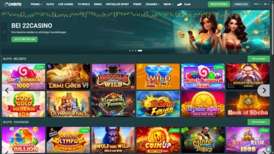 Offizielle Website von 22casino Casino