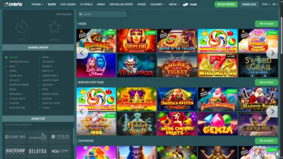 22casino Casino-Spielautomaten