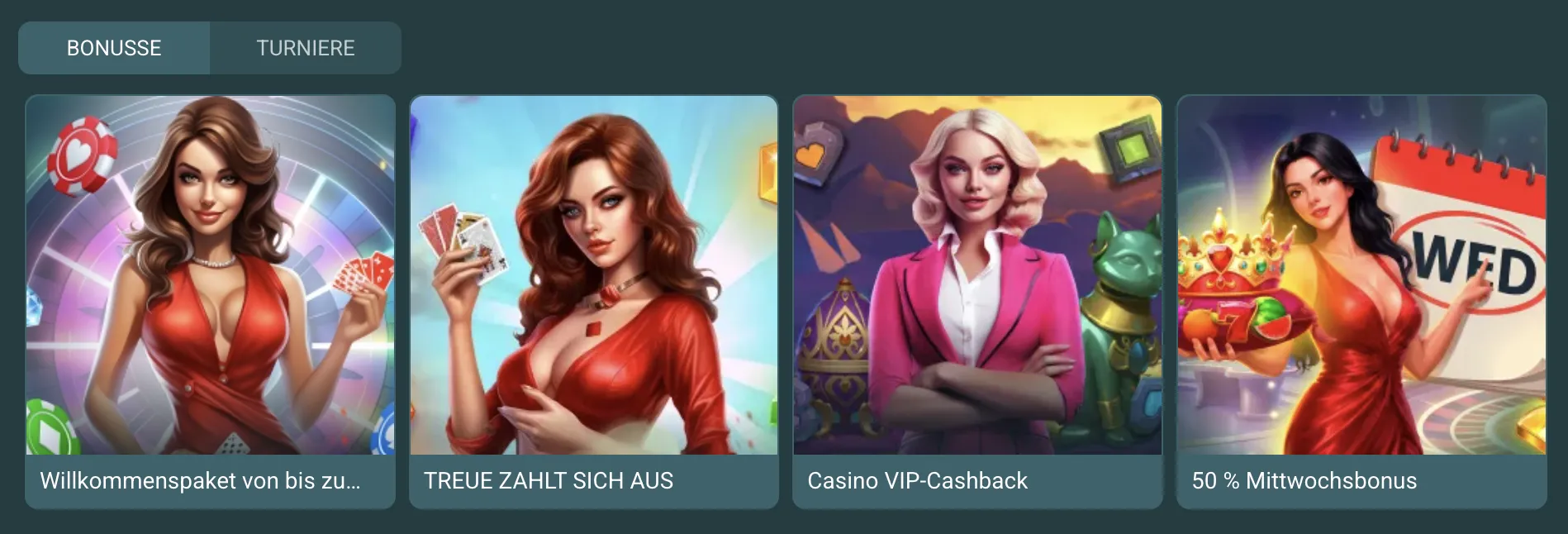 Übersicht über die Boni bei 22Casino in Österreich