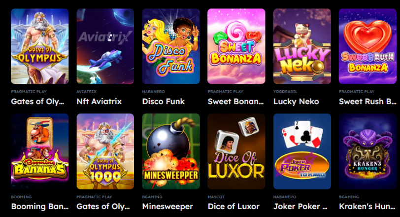 VegasNova Online Casinos – Spieleangebot im Überblick