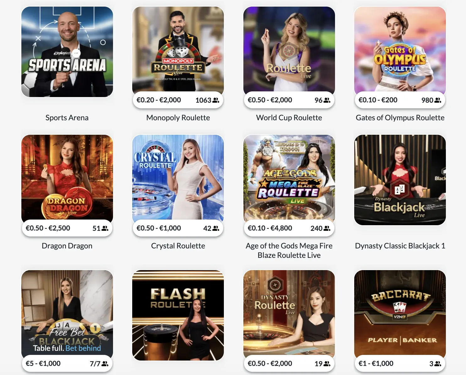 Neue Live-Spiele im BetVictor Casino